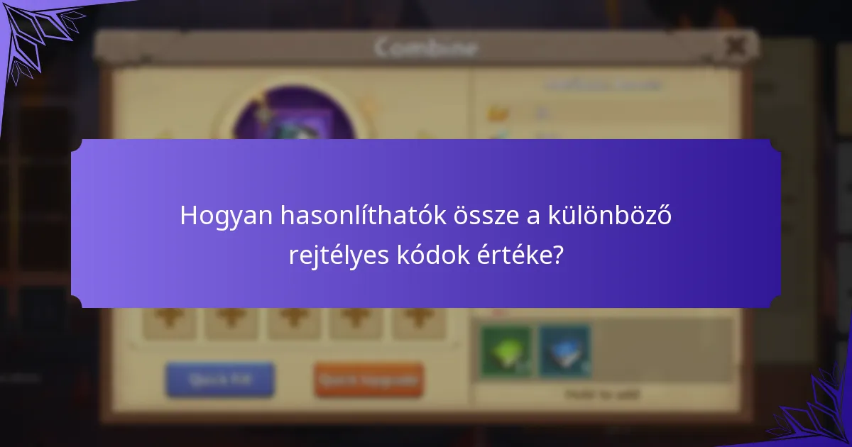 Mely rejtélyes kódok aktívak jelenleg?