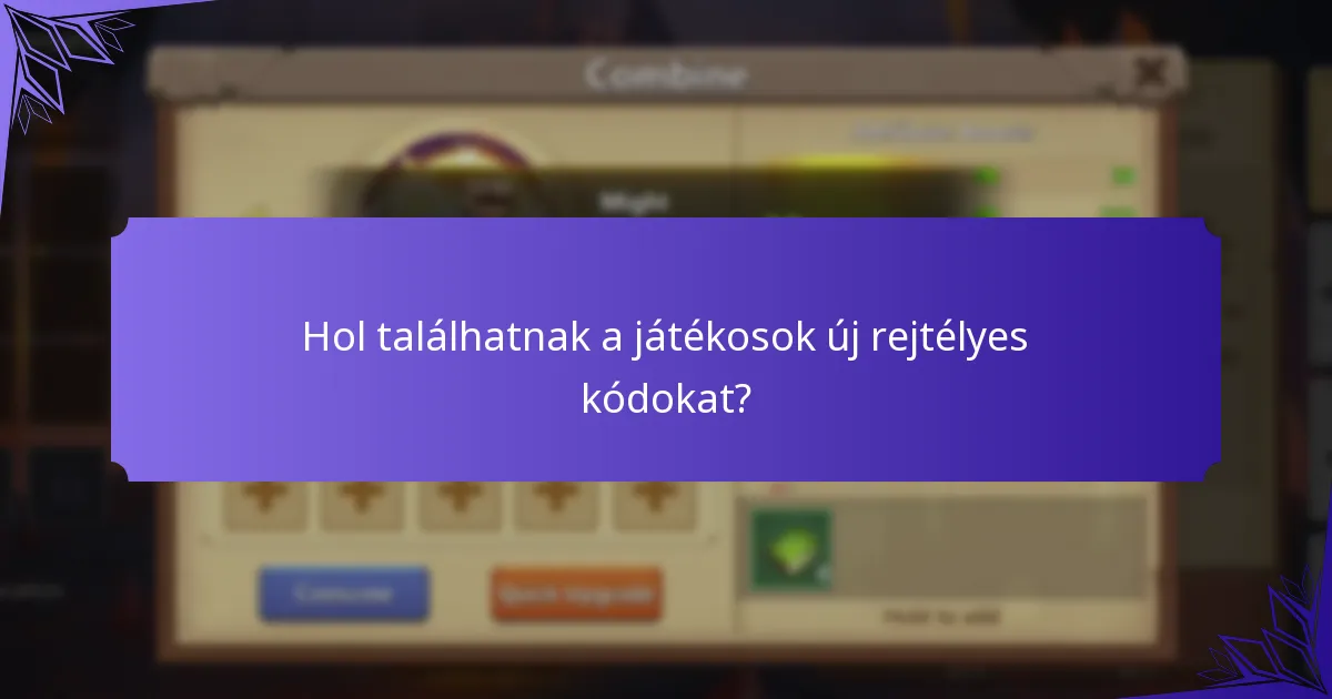 Hol találhatnak a játékosok új rejtélyes kódokat?
